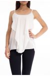 TOP di STRASS S9159 BIANCO