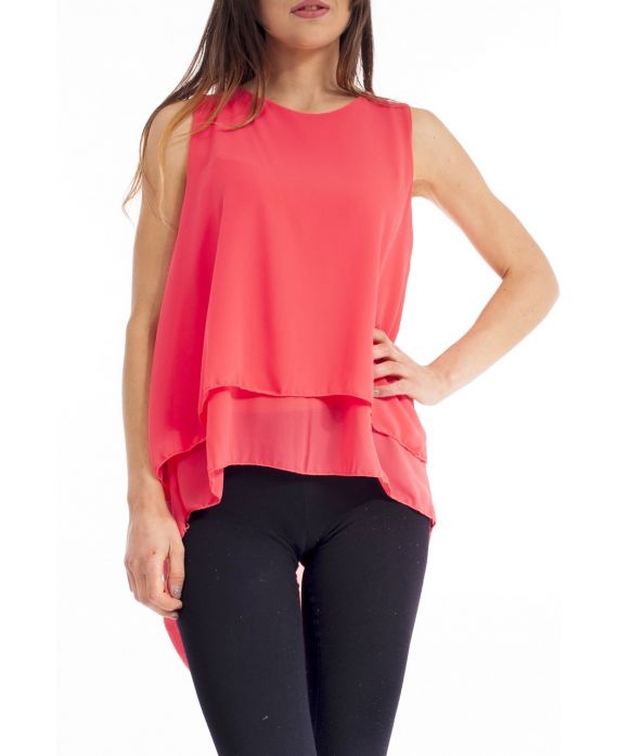 ASYMMETRIC TOP S9166 CORAL