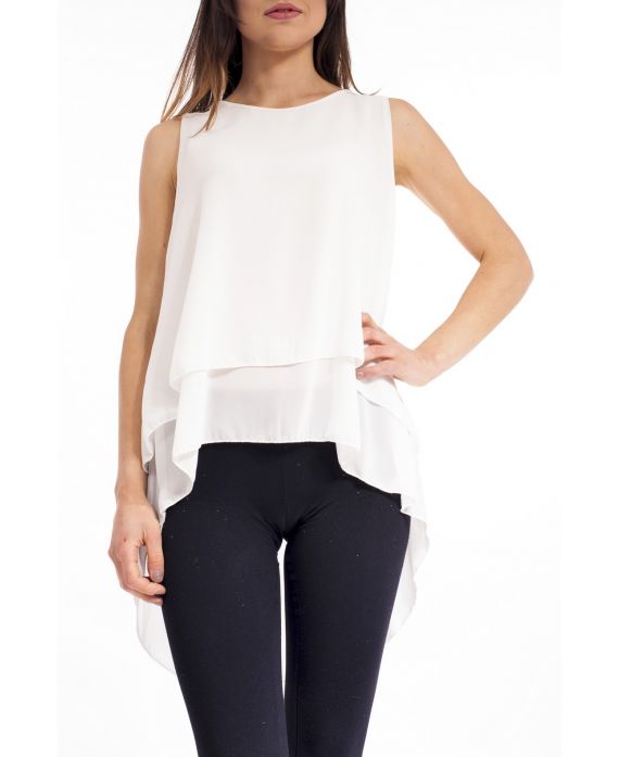 ASYMMETRIC TOP S9166 WHITE