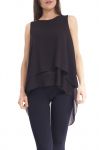 TOP asimmetrico copertura S9166 NERO