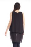TOP asimmetrico copertura S9166 NERO