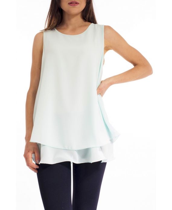 TOP SOVRAPPOSIZIONE S9169 VERDE PASTELLO