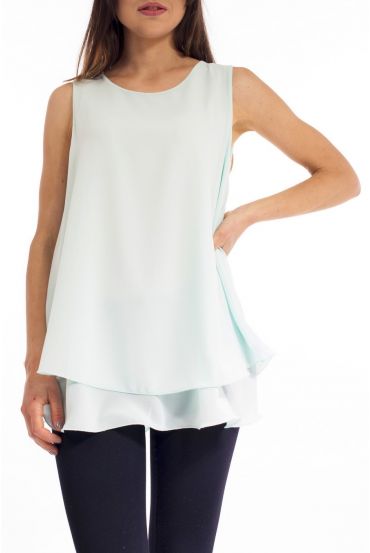 TOP SOVRAPPOSIZIONE S9169 VERDE PASTELLO