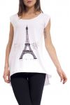 T-SHIRT PARIS S9188 WHITE