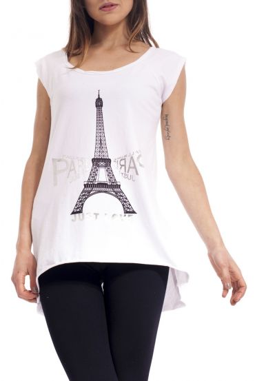 T-SHIRT PARIGI S9188 BIANCO