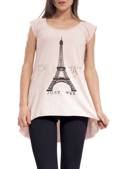 T-SHIRT PARIGI S9188 ROSA