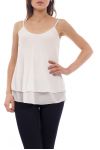 TOP A BRETELLES S9197 BLANC