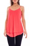 TOP A BRETELLES S9197 CORAIL