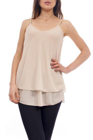 La parte SUPERIOR TIENE CORREAS de hombro S9197 BEIGE