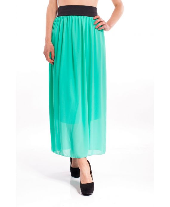 JUPE LONGUE S9189 VERT
