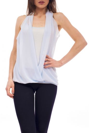 TOP EFFET 2 EN 1 S9195 BLEU AZUR