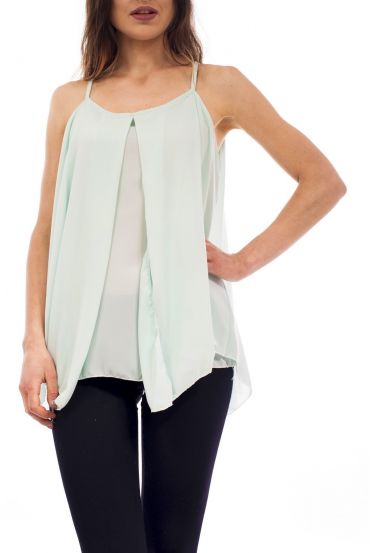TOP DRAPIERT S9202 PASTELL GRÜN