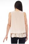 DRAPPED TOP S9198 BEIGE