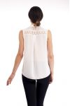 CAMICETTA la SCHIENA in PIZZO S9191 BIANCO