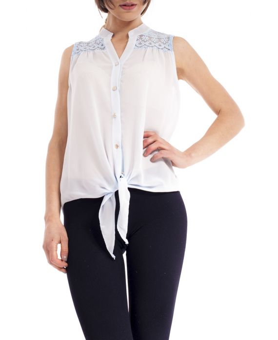 SHIRT LACE S9191 BLUE