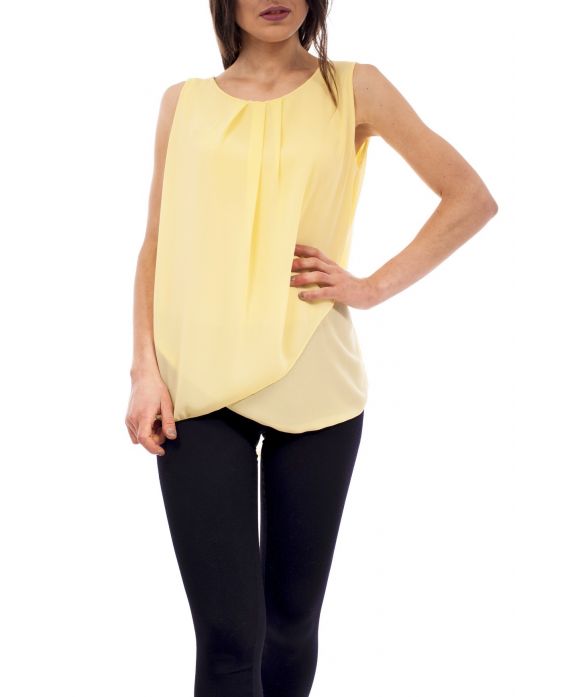 TOP DRAPIERT S9196 GELB
