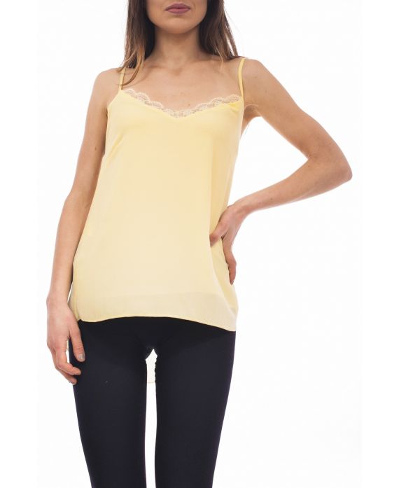 TOP DENTELLE S9200 JAUNE