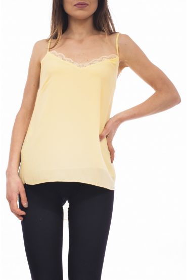 TOP DENTELLE S9200 JAUNE