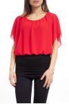 TOP bicolore S9207 ROSSO