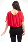 TOP BICOLORE S9207 ROUGE