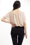 TOP, ZWEIFARBIGER S9207 BEIGE