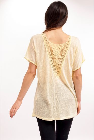 TOP BACK LACE S9239 GEEL