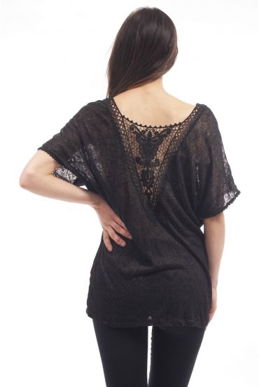 TOP DOS GUIPURE S9239 NOIR