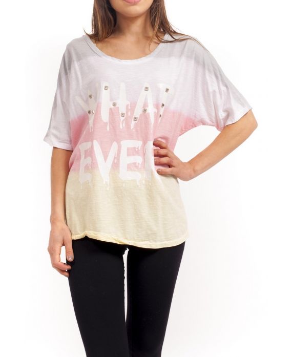 T-SHIRT WHAT EVER S9217 GRAU