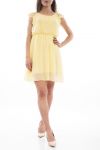 ROBE DENTELLE S9211 JAUNE