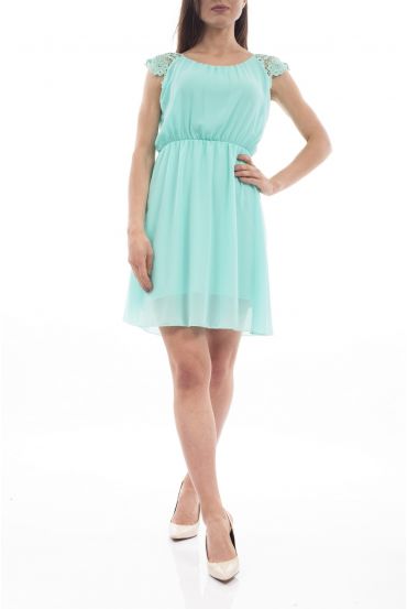 DRESS LACE S9211 PASTEL GROEN