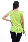 T-SHIRT WRITING S9208 GREEN F