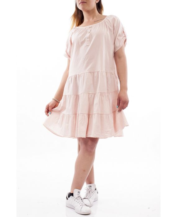 GRANDE TAILLE ROBE GT1099 ROSE