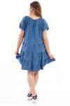 GRANDE TAILLE ROBE GT1099 BLEU