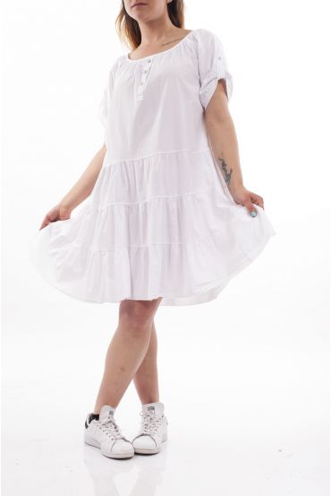DE GRAN TAMAÑO VESTIDO DE GT1099 BLANCO