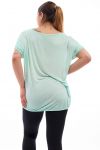 GRAN TAMAÑO DE LA CAMISETA DE LA ESTRELLA GT1080 VERDE PASTEL