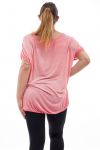 GRANDE TAILLE T-SHIRT ETOILE GT1080 CORAIL