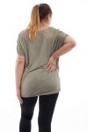 PLUS SIZE T-SHIRT STAR GT1080 MILITARY GREEN