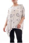 GRANDE TAILLE TUNIQUE IMPRIMEE GT1086 BEIGE