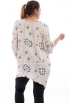 GRANDE TAILLE TUNIQUE IMPRIMEE GT1086 BEIGE