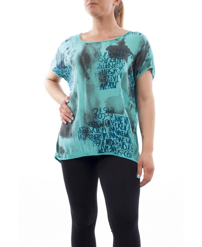T-shirt Grande Taille Unique (44/48) Vert Neuf Avec étiquettes – New Collection