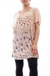 PLUS SIZE PRINTED T-SHIRT GT1095 ROSE
