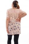 PLUS SIZE PRINTED T-SHIRT GT1095 ROSE
