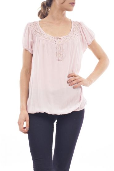 TOP de ENCAJE S9245 ROSA
