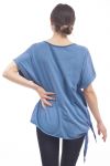 T-SHIRT DRUCKT S9235 BLAU