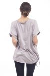 T-SHIRT DRUCKT S9235 GRAU