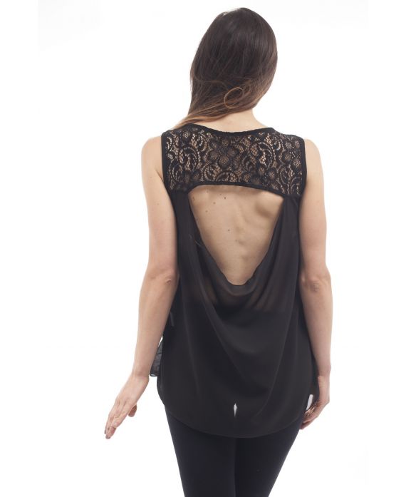 TOP DOS OUVERT S9214 NOIR