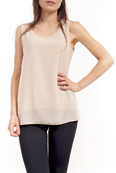 TOP POSTERIORE APERTO S9214 BEIGE