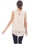 PRINTED TOP S9222 BEIGE
