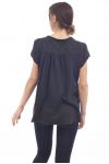 T-SHIRT con RICAMO S9223 NERO