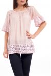 TUNIC LACE S9244 ROSE